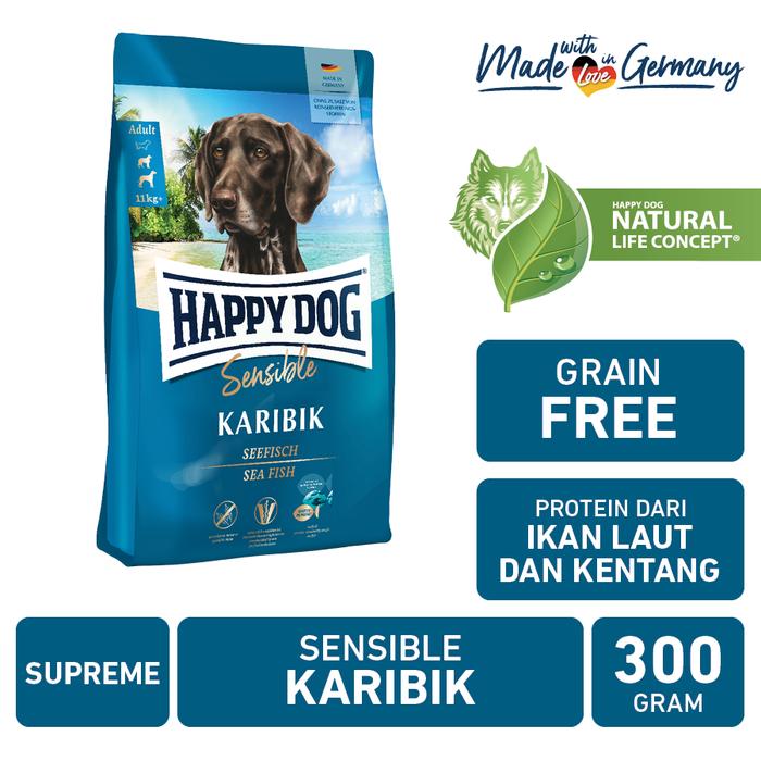 Gambar Happy Dog Makanan Anjing Dewasa Sensible Karibik 300gr | Grainfree dari Happy Dog Happy Cat Indonesia undefined Tokopedia