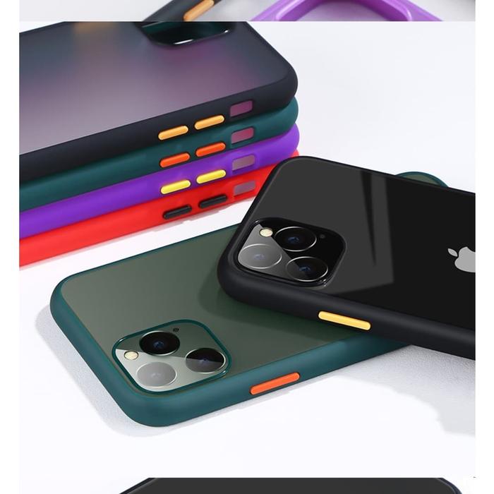 Jual iPhone x iphone xs Shockproof Matte Armor Transparent Back