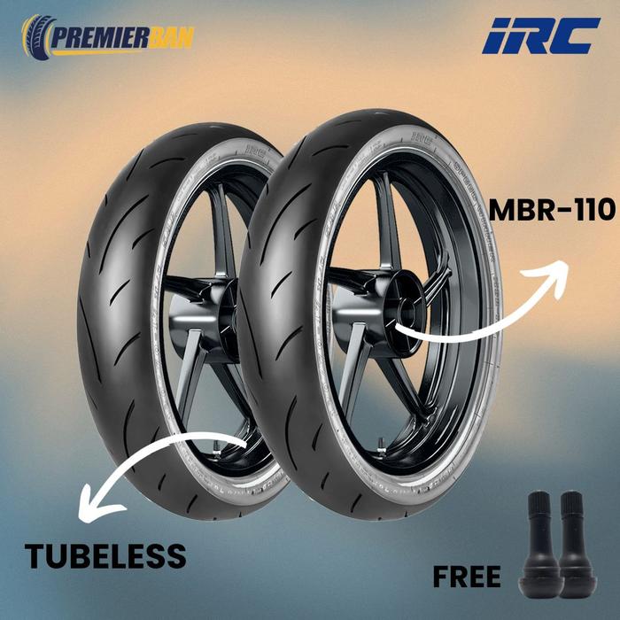 Gambar PAKET BAN MOTOR IRC MBR-110 110/80-14 & 140/70-14 RACING COMPOUND dari Premier Ban undefined Tokopedia
