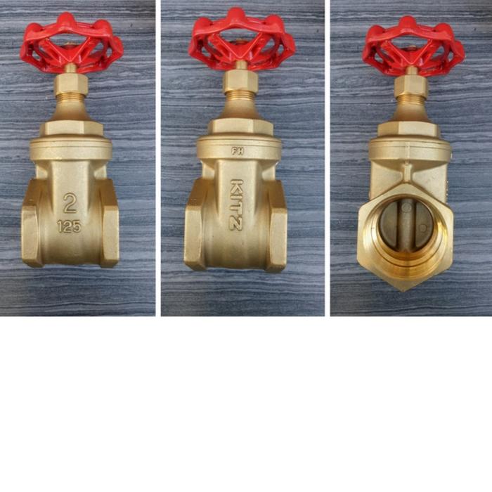 Gambar KITZ Gate valve kuningan drat 4" inch / Stop kran kuningan dari Multi Jaya Dieselindo undefined Tokopedia