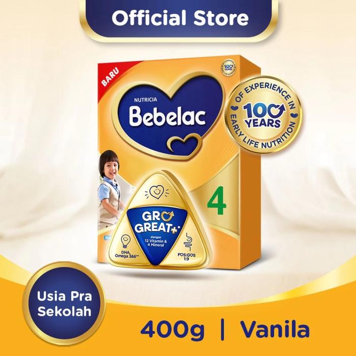 Gambar Bebelac Tahap 3 & 4 Rasa Vanila Madu 60 400gr/1000gr/1800gr - 4 Vanila 400gr dari Citra Susu undefined Tokopedia