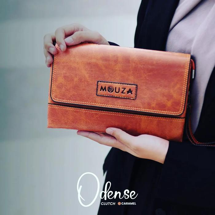 Gambar Odense Clutch Dompet Tangan Terbaru by Mouza Indonesia - Caramel dari MouzaDinifi undefined Tokopedia