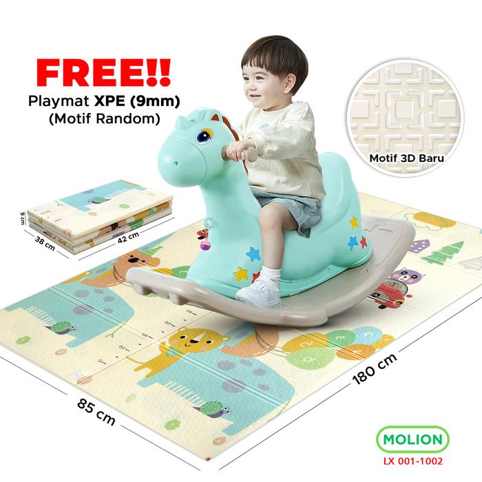 Gambar SPEEDS Ayunan Anak Mainan Ayunan Kuda Kudaan Bermain Karakter Lucu Playground Playgym  HDPE 001-M1310 - 102BSET dari Speedshome undefined Tokopedia