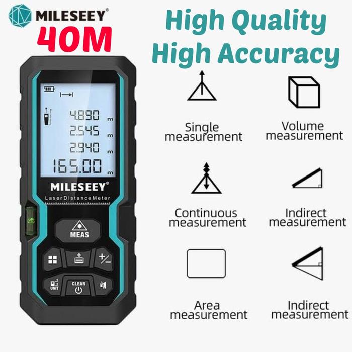 Jual Meteran Laser Distance 100m 80m 60m 40m Digital Meteran Pengukur ...