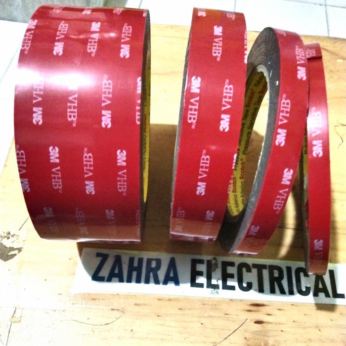 Gambar Double Tape 3M VHB 6mmx4,5meter - Lem 3M - Vhb 3M Lem otomotif Merah dari grosir electricali undefined Tokopedia