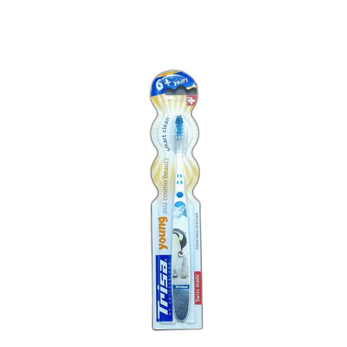 Gambar Trisa Youngkids 6 years+ Toothbrush - Biru dari Asia Cosmo Beauty undefined 5 Tokopedia