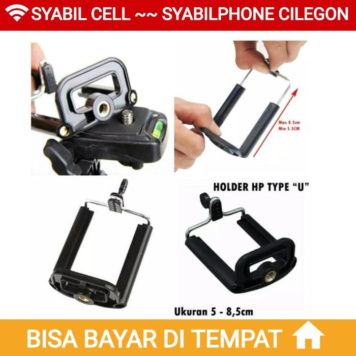 Gambar Holder U Tripod Medium Size Untuk HP dari Tokosyabilphone undefined Tokopedia