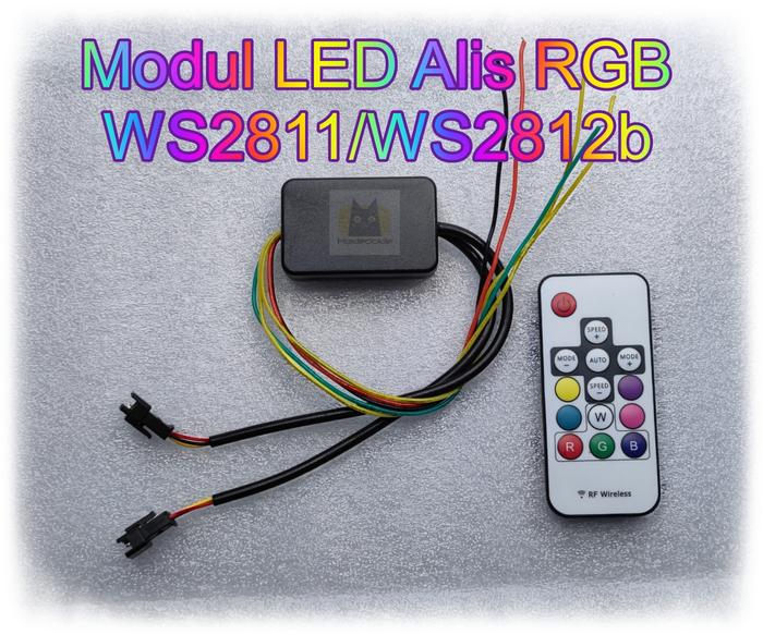 Gambar Modul Controller LED Alis RGB WS2811 WS2812b remote sein Bluetooth DMX - Remote, Vin12v=Vout12v, Cabang 2 dari hokiedokieshop Kota Bekasi Tokopedia