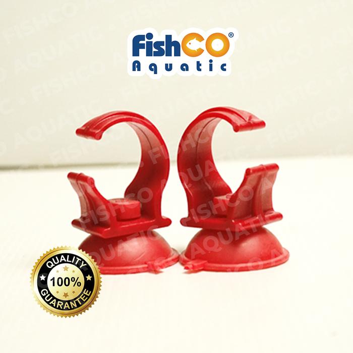 Gambar Fishco Dop karet lampu celup Aquarium Suction Cup – Karet Heater - Merah dari Fishco Aquatic Kota Administrasi Jakarta Barat Tokopedia