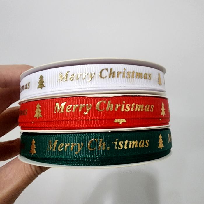 Gambar Pita Parcel Natal Merah Silver Dekorasi Box Kue Parcel Christmas Gift - 1cm 25y HIJAU dari MadisonShop undefined Tokopedia
