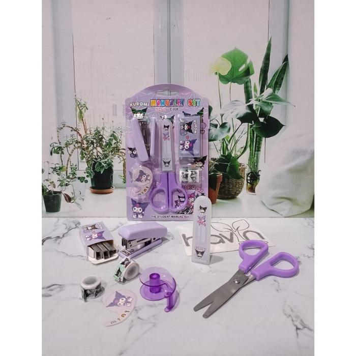 Gambar Paket Alat Tulis Lengkap/Stationery Set Scissor/Gunting Kuromi Sanrio dari AKABDBDN undefined Tokopedia
