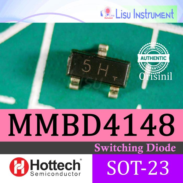 Gambar MMBD4148 Switching Diode A6 KA2 5H SOT-23 - Hottech dari Lisu Instruments undefined Tokopedia