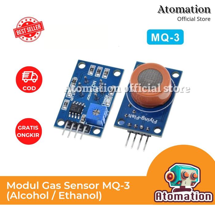 Gambar Modul Gas Sensor MQ Type MQ-2 MQ-3 MQ-4 MQ-6 MQ-7 MQ-8 2 3 4 6 7 8 - MQ-3 dari atomation undefined Tokopedia