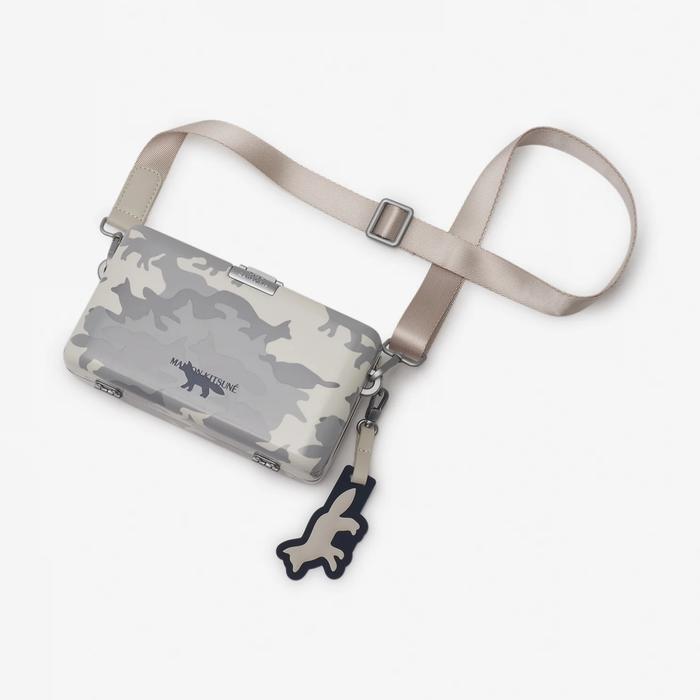 Samsonite X Maison Kitsuné Small Crossbody Bag - Camo White - Camo Samsonite X Maison Kitsuné Small Crossbody Bag - Camo White - Camo