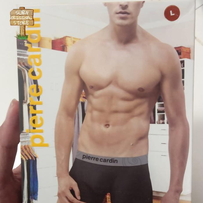 Gambar Underwear Boxer Pria Pierre Cardin Original  isi 2 pack spandex - Hitam, S dari Surf Original Store undefined Tokopedia