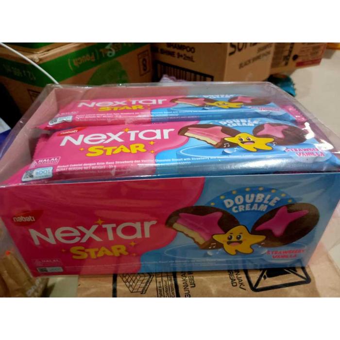 Gambar Nextar Star Double Cream Strawberry Vanila 1 box / 10 pcs dari HOKI OfficialStore undefined Tokopedia