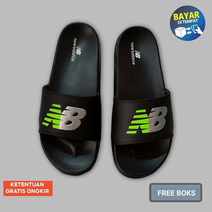 Gambar sendal slop new balance original sendal slide slip on pria - nb stabilo abu, 42 dari munirstore01 undefined Tokopedia