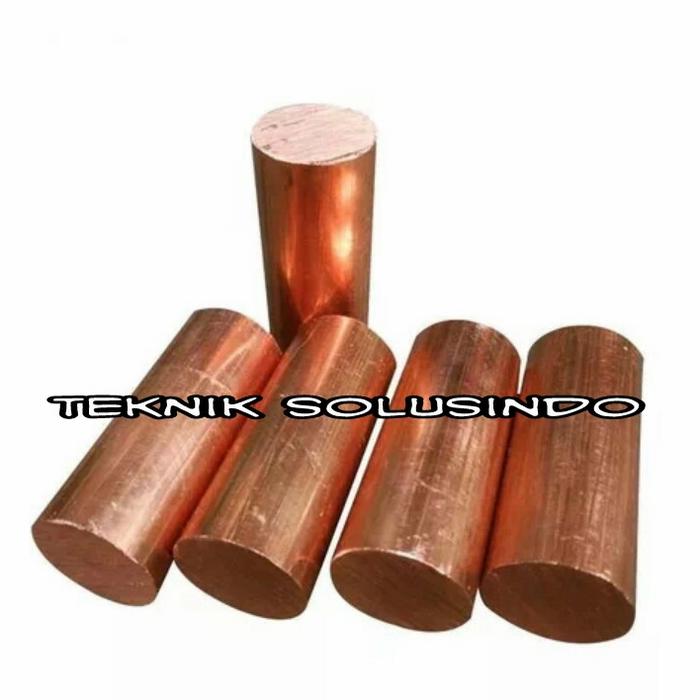 Gambar as tembaga/tembaga bulat/tembaga batangan diameter 32mm x 300mm dari teknik solusindo. undefined Tokopedia