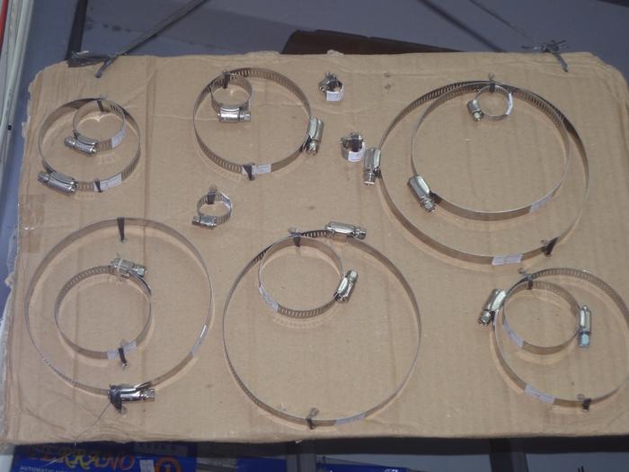 Jual klem selang 4" stainless steel 4inch hose clamp 4 inch Jakarta