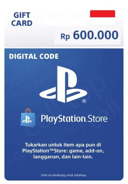 Gambar PSN Playstation Gift Card Wallet 600RB 1JT 1,5JT REGION INDONESIA - RP 600RB dari CHELSKI GAMES undefined Tokopedia