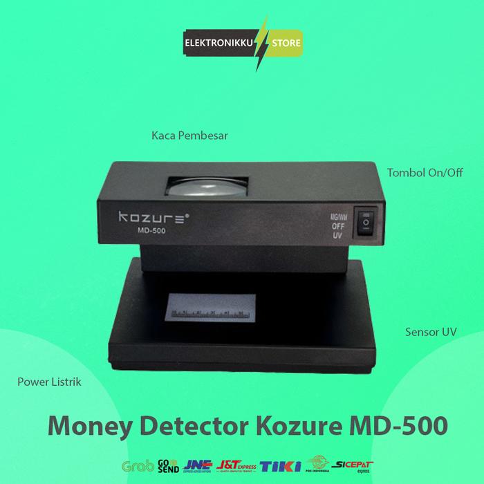 Gambar Alat Detektor Pendeteksi Uang Palsu Kozure KD-777 Money Detector - Kozure MD-500 dari Elektronikku Store undefined Tokopedia