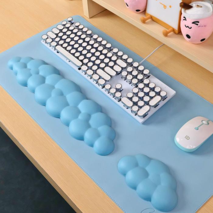 Gambar Clér Cloud Wrist Rest Pad for Mouse and Keyboard - Blue, Keyboard dari Cler Indonesia undefined Tokopedia