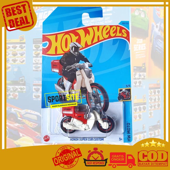 Gambar Hot Wheels Honda Super Cub Biru Muda Motor Jadul Klasik Modern Ori - Cub Cust Red dari Sportsite undefined Tokopedia
