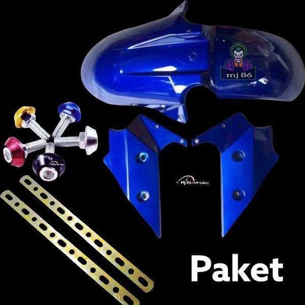 Gambar Spakbor Depan Modif Spakbor Depan Model Ninja 250 Fi Universal Semua - Biru, SPAKBOR AJA dari ningsihsriayu626 undefined Tokopedia