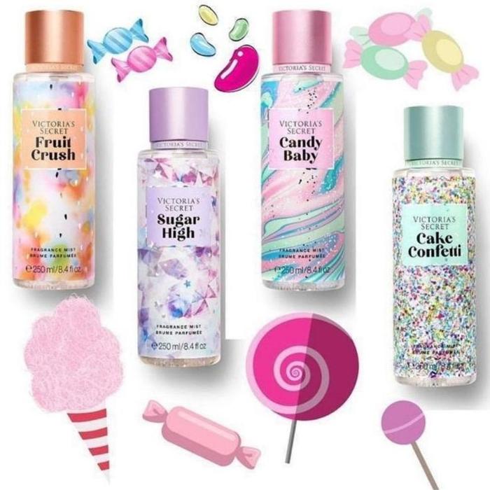 Sugar High Victoria Secret Cake Confetti Spray Fruit Crush Victoria Secret  Candy Baby Body Mist Jual -R- [READY