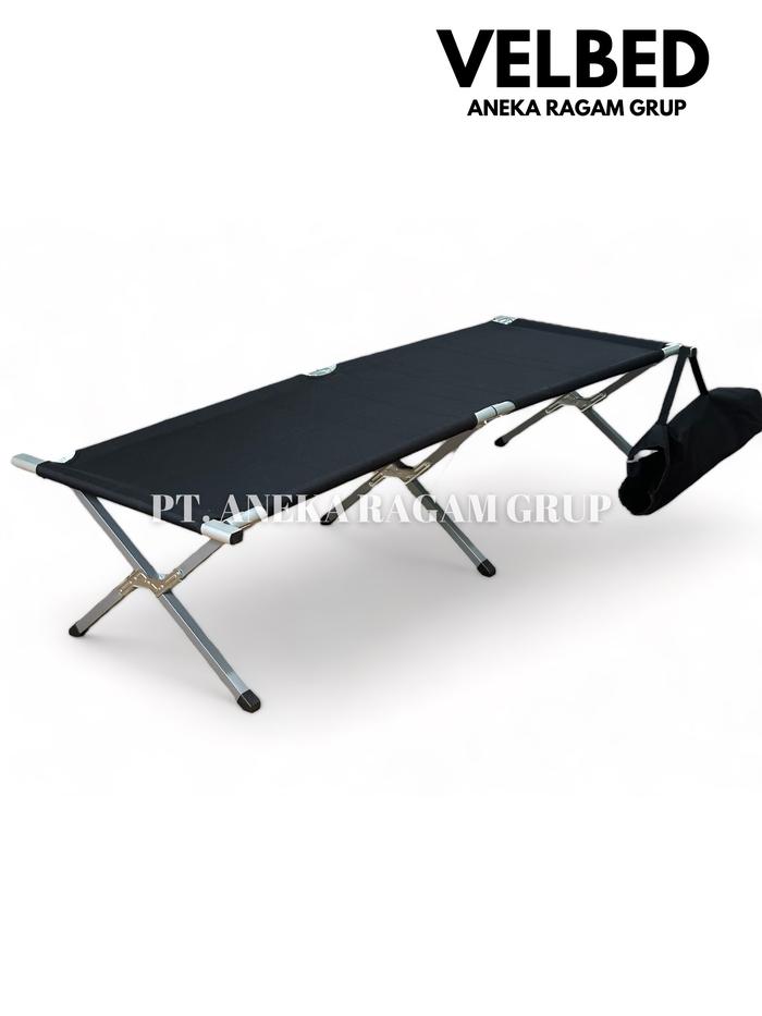 Gambar velbed kasur lipat folding bed - Hitam dari Batalion security militer undefined Tokopedia