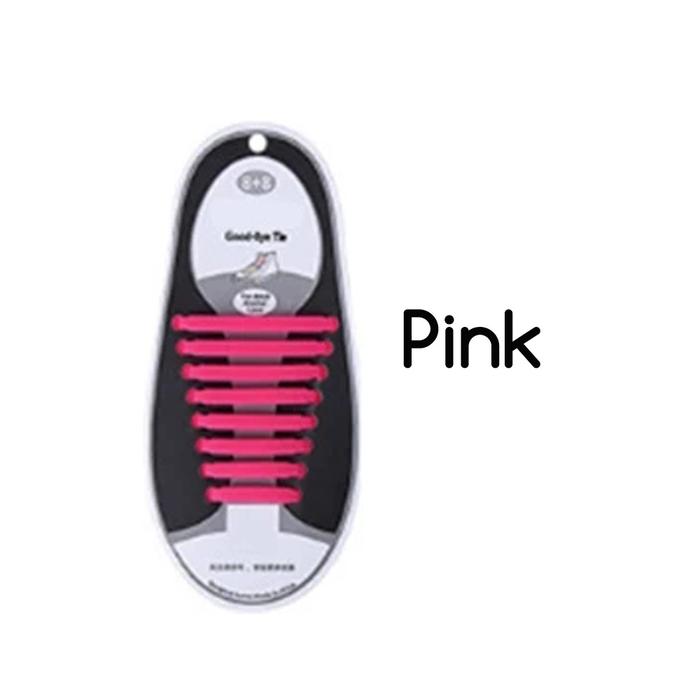 Gambar Premium Tali Sepatu Silikon Karet Elastis Shoe Laces Shoelace Silicone - Pink dari Mahendra Infotech Store undefined Tokopedia