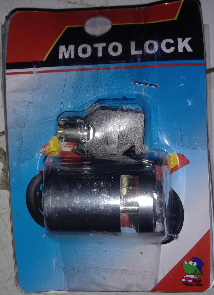 Gambar Gembok Kunci Disc Cakram Bulat Baja Motor Sepeda Kuat Aman Disk Lock - Random dari Price Priority undefined Tokopedia