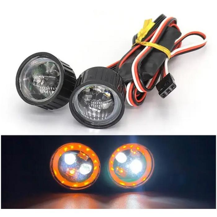 Gambar Angel Eyes LED Light 22mm Headlight Rubicon Rc Adventure Crawler Drift - Yellow White dari RCLampung undefined Tokopedia