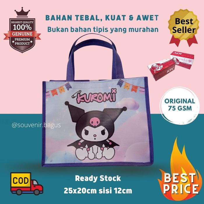 Gambar Tas Ultah anak Hello Kitty kuromi cinnamorrol souvenir ulang tahun HK - kuromi dari SouvenirBagus Senna Exclusive undefined Tokopedia
