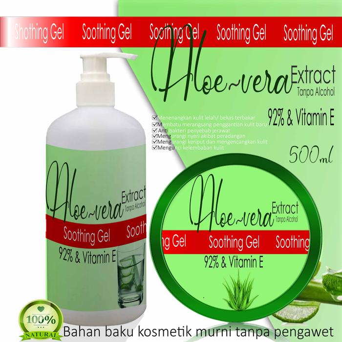 Gambar Aloe Vera gel murni 92% alami lidah buaya tanpa pengawet murah kiloan - 5kg dari Oke Sabun1 undefined Tokopedia
