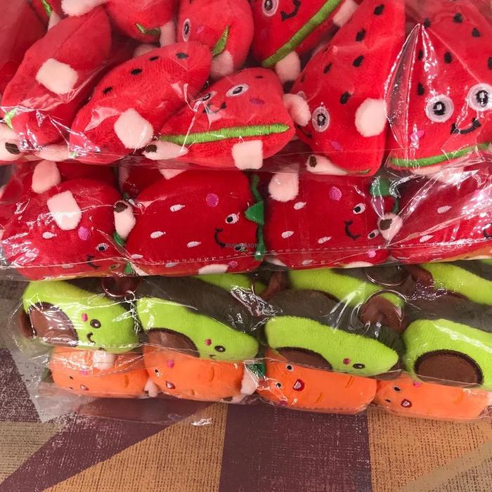 Gambar WR001 24PCS Little Cute Small 6 7CM Fruit Stuffed Plush Toy Keychain dari Mr. Hobby&#39;s undefined Tokopedia