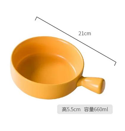 Gambar Mangkok Steam Boat Baked Rice Bowl with Handle Mangkok Hot Pot - Kuning dari Come and Buy Jkt undefined Tokopedia