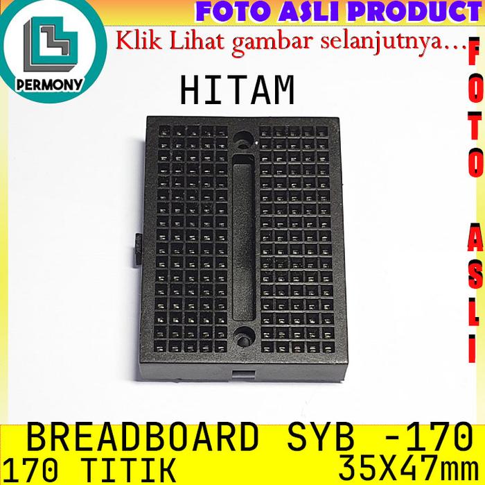 Gambar SYB-170 Breadboard Mini SYB170 papan roti pcb mini board Solderless - Hitam dari Permony Store undefined Tokopedia
