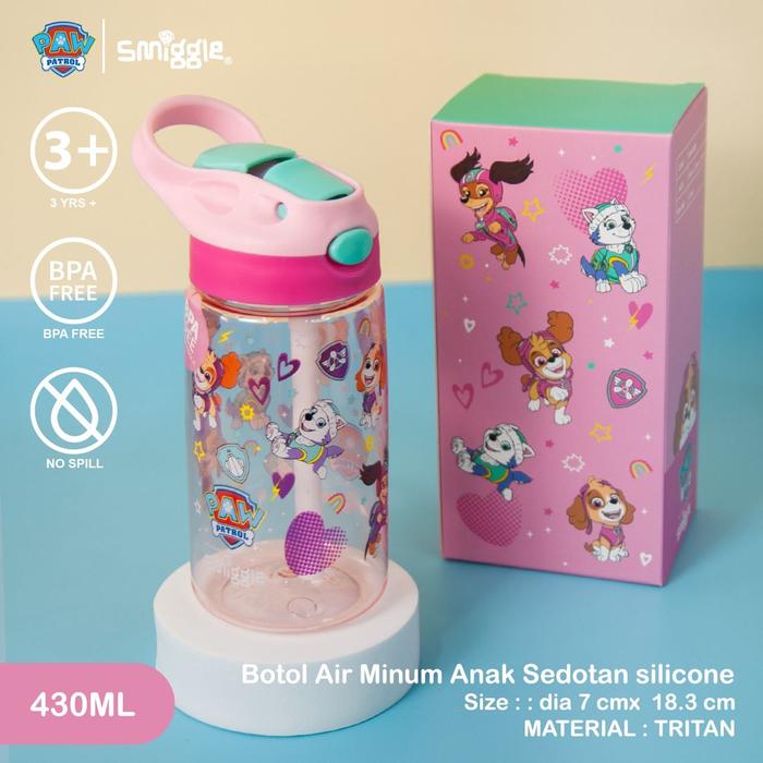 Gambar SMIGGLE PAW PATROL HOUSEWARE kotak makan/botol air/sendok garpu - BOTOL SKYE dari Happiness Babyshop Bandung undefined Tokopedia