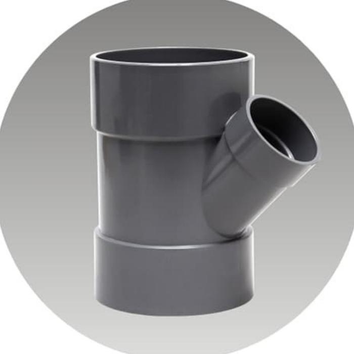 Gambar tee way/ tee y 45°/ t y 45°/ y-branch D 8 x 4" inch rucika dari jaya pvc shop undefined Tokopedia