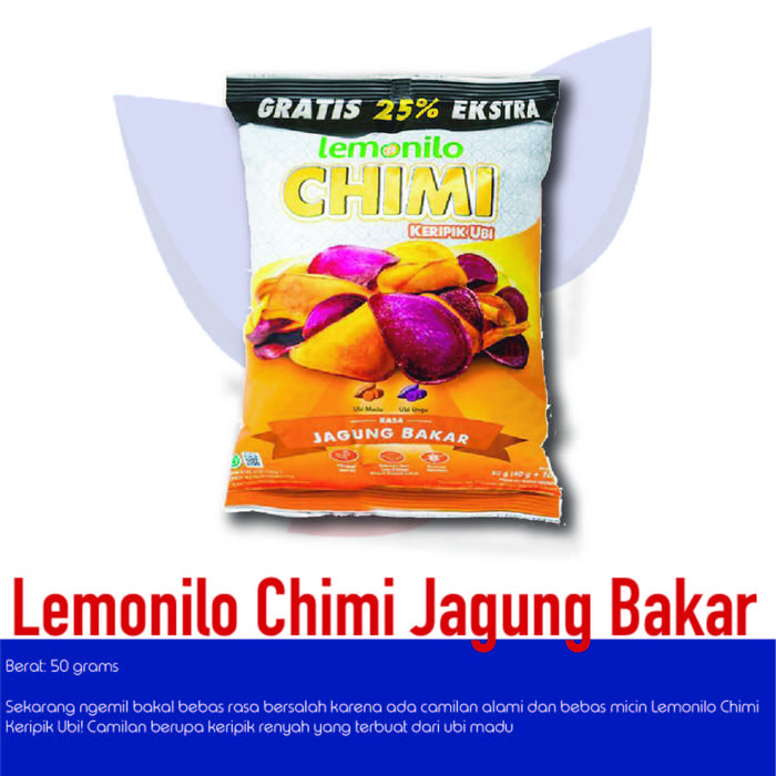 Gambar Lemonilo Chimi Keripik Ubi Jagung Bakar 50 gr dari RPD OLSER undefined Tokopedia