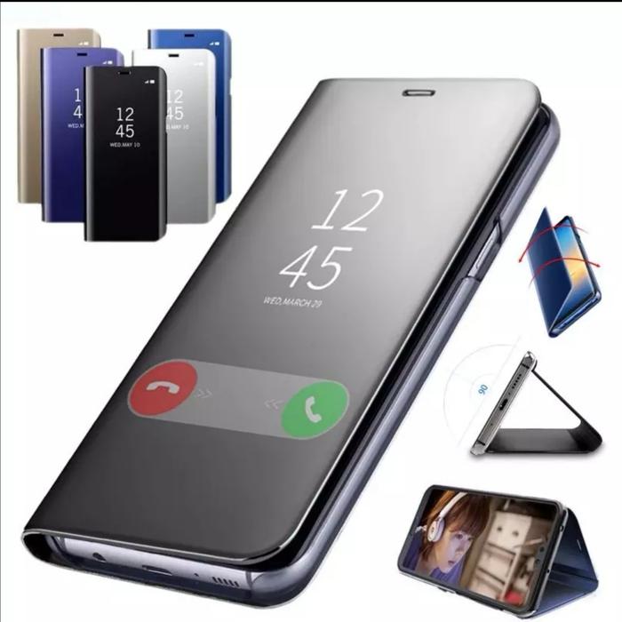Gambar Clear View Samsung S21 5G Flipcover Casing Case KVIEW Magic mirror - gold dari zone88acc undefined Tokopedia