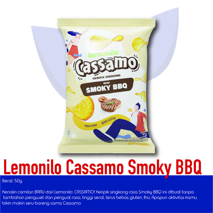 Gambar Lemonilo Snack Cassamo Smoky BBQ 50 gr dari RPD OLSER undefined Tokopedia