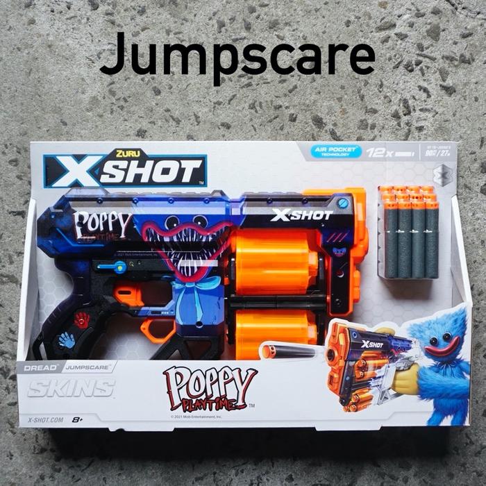 Gambar Zuru Xshot Skins Dread Poppy Playtime Blaster Double barrel X shot - Jump Scare dari Toysgraphy undefined Tokopedia