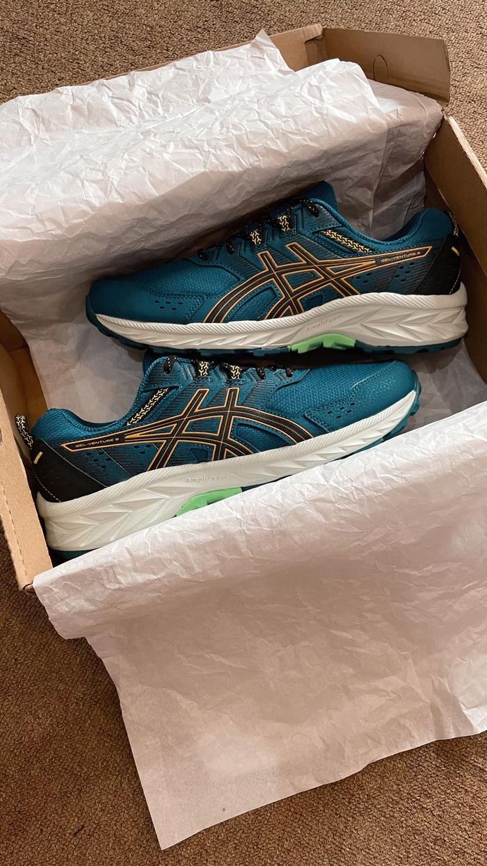 Gambar Asics Gel Venture 9 Running (WC018) • Colour : Teal Green Yellow • Ori - 40.5 dari RAF Original Brand Shoes undefined Tokopedia
