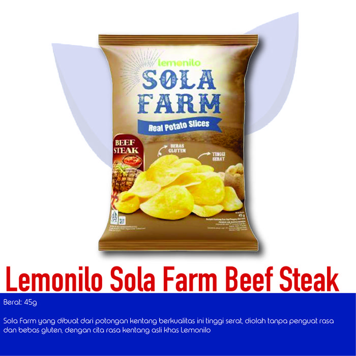 Gambar Lemonilo Snack Sola Farm Beef Steak Sapi Panggang 45 gr dari RPD OLSER undefined Tokopedia