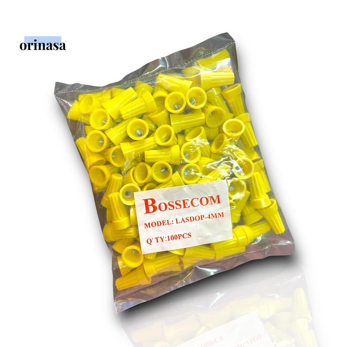 Gambar Lasdop 4mm Bossecom Penutup Sambungan Kabel 100pcs dari orinasa undefined Tokopedia