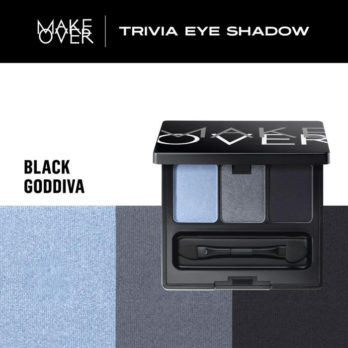 Gambar MAKE OVER Trivia Eye Shadow - Black Godiva dari jselectiv by JHON Putra Kosmetik undefined Tokopedia