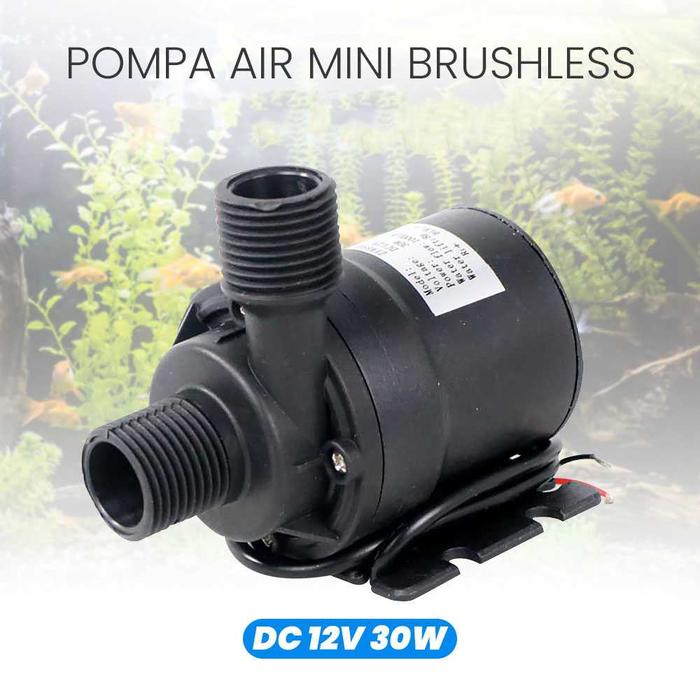 Gambar paket pompa dc submersible 1000l/h dengan adaptor 12v 5a - pompa saja dari ArtmanCorp undefined Tokopedia