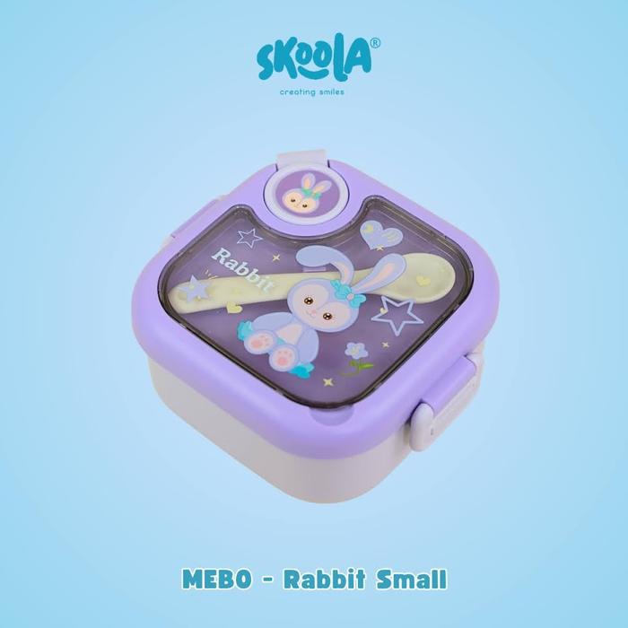 Gambar Skoola Kotak Bekal Lunch Box Stainless Anak Unisex Lucu - Mebo Small - MEBO S RABBIT dari Skoola undefined Tokopedia